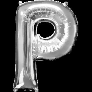 Silver Letter P Megaloon Foil Balloon ANA32977
