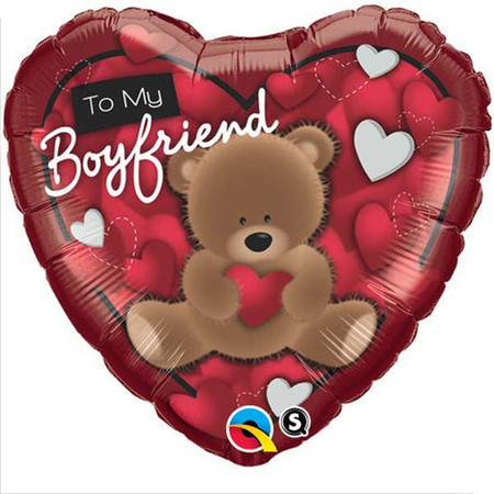 To My Boyfriend Bear Foil Balloon Q41320