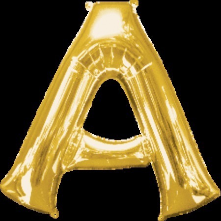 Gold Letter A Megaloon Foil Balloon ANA32947