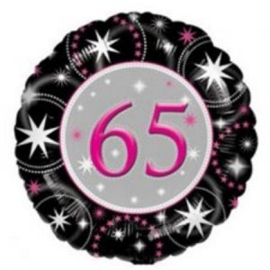 65th Birthday Sparkle Foil Balloon ANA22215
