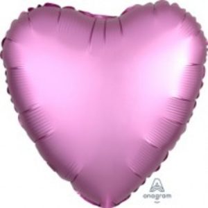 Heart Flamingo Satin Foil Balloon ANA36822