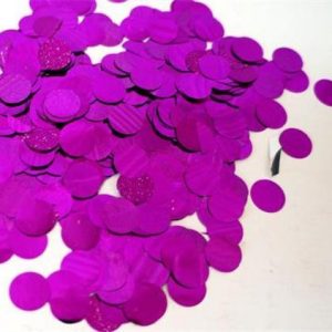 Hot Pink Confetti 1cm Circles CONHP1