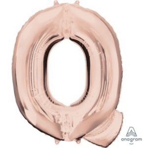 Rose Gold Letter Q Supershape Foil Balloon ANA36580