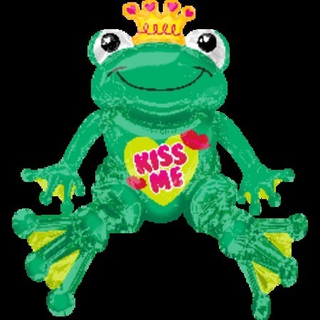 Sitting Valentine Frog Multi Balloon ANA34240
