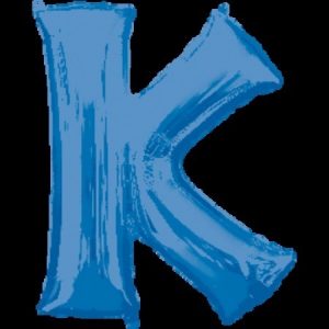 Blue Letter K Megaloon Foil Balloon ANA35421