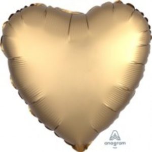 Heart Gold Sateen Foil Balloon ANA36803
