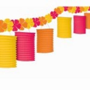 Warm Flower Paper Lantern Garland AM229969