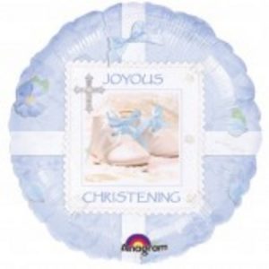 Tiny Blessing Blue Christening Foil Balloon ANA117100