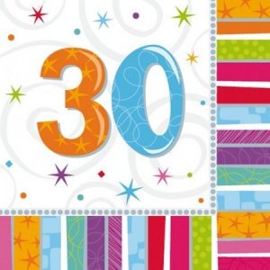 30th Radiant Birthday Luncheon Napkin AM991414