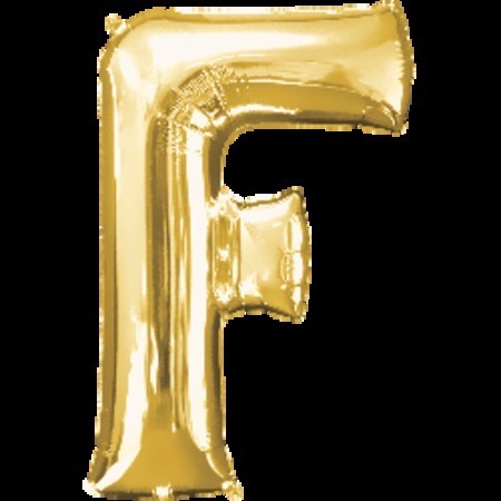 Gold Letter F Megaloon Foil Balloon ANA32957