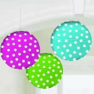 Dots Round Paper Lanterns AM240550
