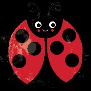 Happy Lady Bug Junior Shape Foil Balloon ANA32449
