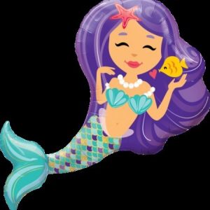 Enchanting Mermaid 38 inch (96 cm) Foil Shape Balloon Q57815