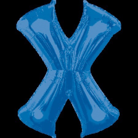Blue Letter X Megaloon Foil Balloon ANA35447