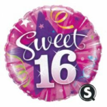 Sweet 16 Sparkle Foil Balloon Q23987