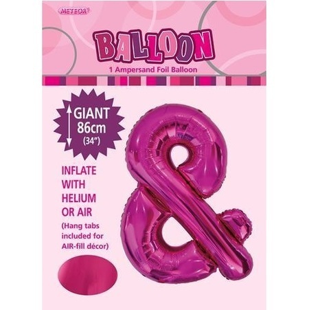 Pink & Symbol Alphabet Foil Balloon M43156