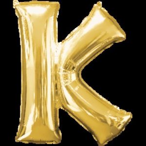 Gold Letter K Megaloon Foil Balloon ANA32968