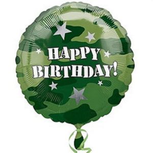 Camouflage Happy Birthday Foil Balloon ANA118128