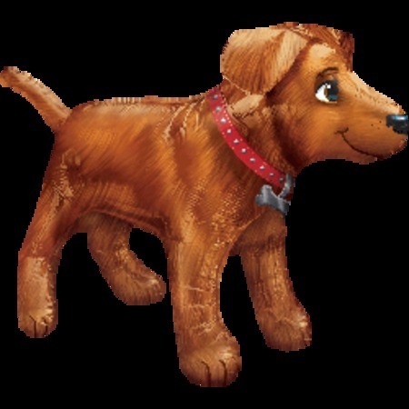 Golden Dog Supershape Foil Balloon ANA31234