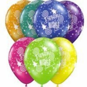 Birthday Wishes Fantasy Assortment Latex Balloon Q37128