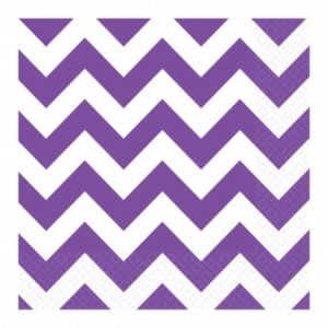 Purple Chevron Luncheon Napkins AM511492.106