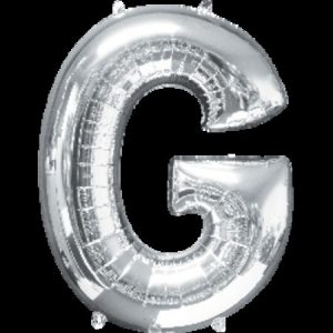 Silver Letter G Megaloon Foil Balloon ANA32958