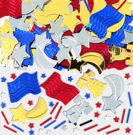 Patriotic Embossed Confetti AM36524