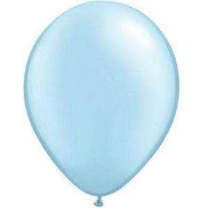 Light Blue Pastel Pearl Latex 11 inch Balloons Q43777