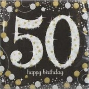 Sparkling Celebration 50 Luncheon Napkin AM511546