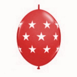 Red Big Stars Q-Link Balloons Q90553