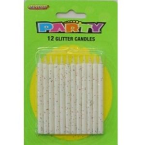 Glitter Candles White M1903W