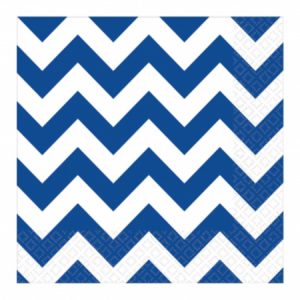 Bright Royal Blue Chevron Luncheon Napkins AM511492.105