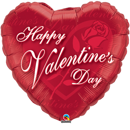 Valentines Red Rose Foil Balloon Q69058