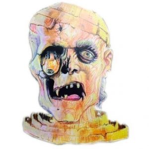 Glow In The Dark Zombie Head Cutout AM13795