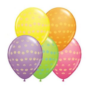 Polka Dot Special Assortment Latex Balloon Q37077