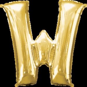 Gold Letter W Megaloon Foil Balloon ANA32994