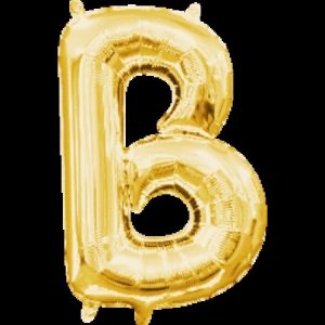 Letter B Gold Minishape Foil Balloon ANA33014