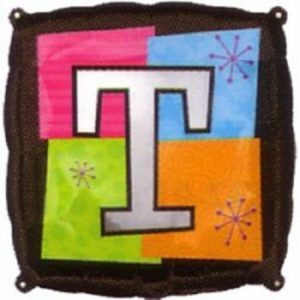 Letter T Foil Balloon ANA18004
