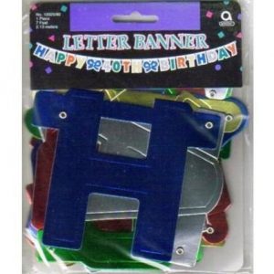 Happy 40th Birthday Letter Banner AM12025.90
