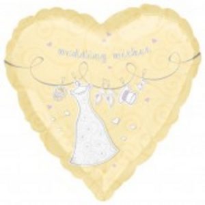 Wedding Wishes & Swirls Foil Balloon ANA16089