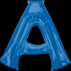 Blue Letter A Megaloon Foil Balloon ANA35401