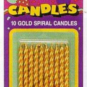 Gold Spiral Candles AM157677