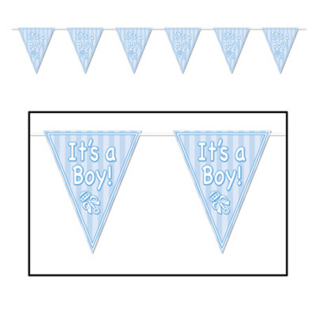It's A Boy Pennant Banner BE57448