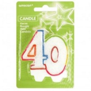 Milestone Candle Rainbow Number 40 AM996455