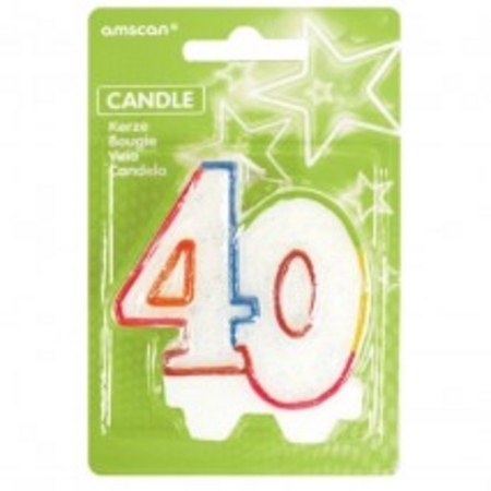 Milestone Candle Rainbow Number 40 AM996455