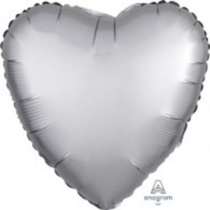 Heart Platinum Foil Balloon ANA36806