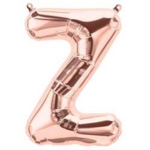 Rose Gold Letter Z 16 inch (40 cm) Foil Balloon LET16Z-RG