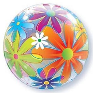 Fanciful Flowers Bubble Balloon Q32302