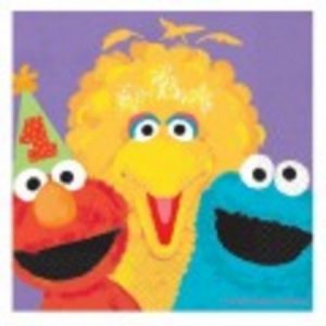 Sesame Street 1st Birthday Beverage Napkins AM709573