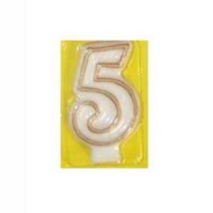 Candle Numeral 5 Gold AM158018